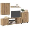 vidaXL Ensemble meuble TV 4 pcs Chêne artisanal Bois d'ingénierie
