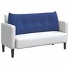vidaXL Coussin de Dos Bleu police 120 x 24 x 50 cm Velours