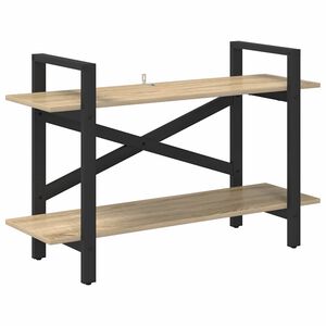 vidaXL &Eacute;tag&egrave;re 2 niveaux 100 x 33,5 x 64 cm Bois d'ing&eacute;nierie