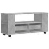 vidaXL Meuble TV gris béton 102x34,5x43 cm bois d'ingénierie