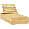 vidaXL Chaise longue Bois de pin impr&eacute;gn&eacute; de vert