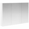 vidaXL Armoire Miroir de Salle de Bain Blanc 100 x 14,5 x 70 cm
