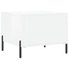 vidaXL Tables basses 2 pcs blanc brillant 50x50x40cm bois d'ing&eacute;nierie