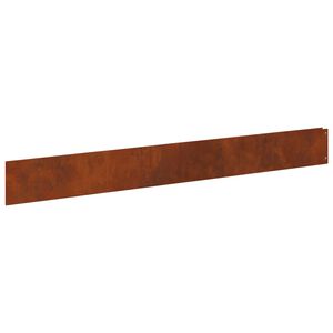 vidaXL Bordure de Pelouse 50 pc 100 x 12 cm Acier Rouill&eacute;