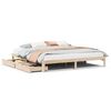 vidaXL Cadre de lit avec tiroirs sans matelas 200x200 cm