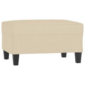 vidaXL Repose-pied Cr&egrave;me 70x55x41 cm Tissu