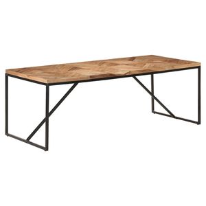 vidaXL Table &agrave; d&icirc;ner 200x90x76 cm Bois massif d'acacia et de manguier