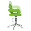 vidaXL Chaise pivotante de bureau Vert Similicuir