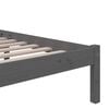 vidaXL Cadre de lit sans matelas gris bois massif 135x190 cm