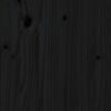 vidaXL Cadre de lit sans matelas noir 140x190 cm bois massif
