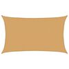 vidaXL Voile d'ombrage 160 g/m&sup2; rectangulaire sable 5x8 m PEHD
