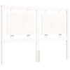 vidaXL Cadre de lit sans matelas blanc 120x200 cm bois massif