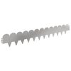 vidaXL Bordure de Pelouse 30 pcs 103 x 15 cm Acier Argent&eacute;