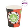 vidaXL Gobelet &agrave; caf&eacute; jetable 1000 pcs Papier 240 ml (8 oz)