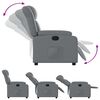 vidaXL Fauteuil inclinable Gris Similicuir