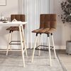 vidaXL Tabourets de bar lot de 2 Marron Tissu