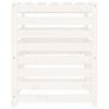 vidaXL Composteur Blanc 63,5x63,5x77,5 cm Bois massif de pin