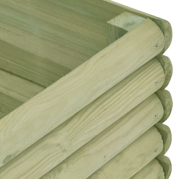 vidaXL Lit sur&eacute;lev&eacute; de jardin 206x100x48 cm Bois de pin impr&eacute;gn&eacute;