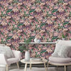 DUTCH WALLCOVERINGS Papier peint floral Violet