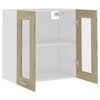 vidaXL Vitrine suspendue "Lyon" Chêne Sonoma 60 x 31 x 60 cm Bois d'ingénierie