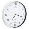 vidaXL Horloge murale radioguid&eacute;e avec mouvement &agrave; quartz 31 cm Blanc