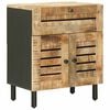 vidaXL Table de chevet Naturel 50 x 33 x 60 cm Bois de mangue massif