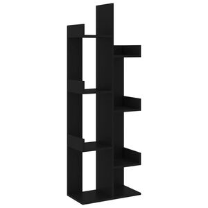vidaXL Biblioth&egrave;que Noir 48x25,5x140 cm Bois d&rsquo;ing&eacute;nierie