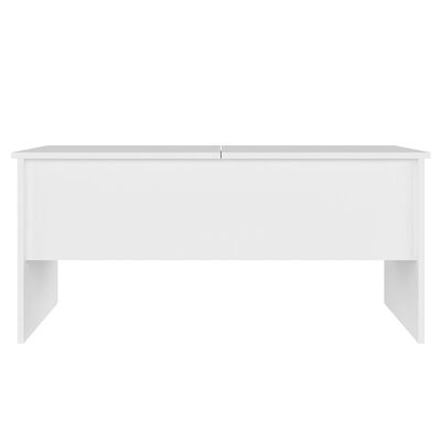 vidaXL Table basse Blanc 102x50,5x46,5 cm Bois d'ingénierie