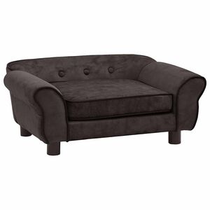 vidaXL Canap&eacute; pour chien Marron 72x45x30 cm Peluche