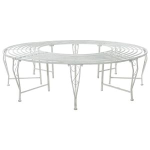 vidaXL Banc d'Arbre 8-Nombre de places &Oslash; 160 x 44 cm Acier
