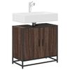 vidaXL Armoire de lavabo de salle de bain ch&ecirc;ne marron 65x33x60 cm
