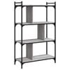 vidaXL Biblioth&egrave;que &agrave; 4 niveaux sonoma gris 76x32x123 cm