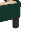 vidaXL Cadre de lit sans matelas vert fonc&eacute; 90x200 cm velours