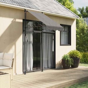 vidaXL Auvent r&eacute;tractable anthracite 100x150 m tissu et acier