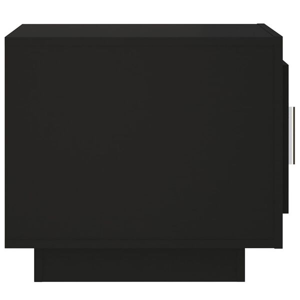 vidaXL Table basse noir 51x50x45 cm bois d'ing&eacute;nierie