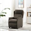 vidaXL Fauteuil inclinable Taupe 67.5 x 93.5 x 101.5 cm tissu