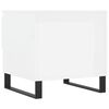 vidaXL Tables basses 2 pcs blanc brillant 50x46x50cm bois d'ing&eacute;nierie