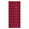 vidaXL Serviettes de bain FROGN 10pcs bordeaux 100x150cm 360 g/m&sup2;