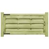 vidaXL Portillons 2 pcs Bois de pin impr&eacute;gn&eacute; 150x75 cm Vert