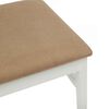 vidaXL Chaise de salle &agrave; manger 2 pcs Blanc et marron
