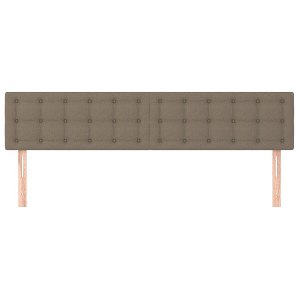 vidaXL T&ecirc;tes de lit Taupe 180x5x78/88 cm Tissu