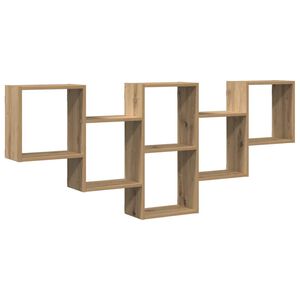 vidaXL &Eacute;tag&egrave;re murale ch&ecirc;ne artisanal 159x18x66 cm bois d'ing&eacute;nierie