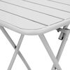 vidaXL Table de Jardin Blanc 55 x 55 x 73 cm Acier revêtu de poudre