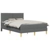 vidaXL Cadre de lit 120 x 190 cm Gris fonc&eacute;