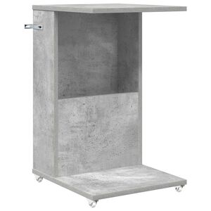 vidaXL Table d'appoint Gris b&eacute;ton 40 x 35 x 60 cm Bois d'ing&eacute;nierie