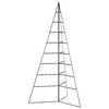 vidaXL Arbre de No&euml;l en m&eacute;tal pour d&eacute;coration noir 180 cm