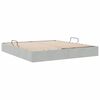 vidaXL Lit de Rangement avec matelas Gris clair 160 x 200 cm Velours