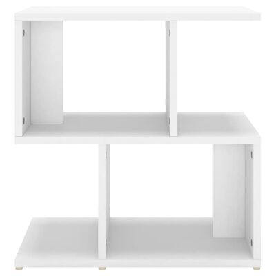 vidaXL Table de chevet blanc 50x30x51,5 cm bois d'ingénierie