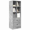 vidaXL Haut Armoire avec tiroir Gris b&eacute;ton 45,5 x 34 x 127 cm