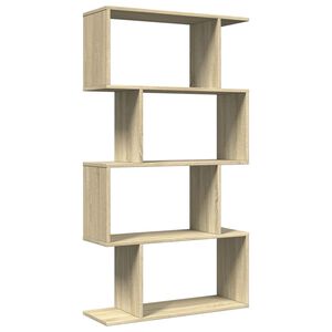 vidaXL &Eacute;tag&egrave;re s&eacute;paratrice de pi&egrave;ce 4 niveaux ch&ecirc;ne sonoma 70x24x129cm